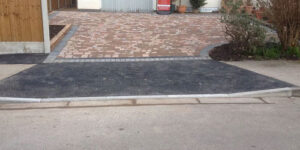 dropped kerb installation in Spinney Hills