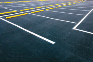 line markings in car park Ashby-de-la-Zouch
